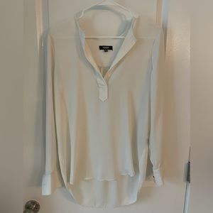 Cream Premise Studio long blouse, XS